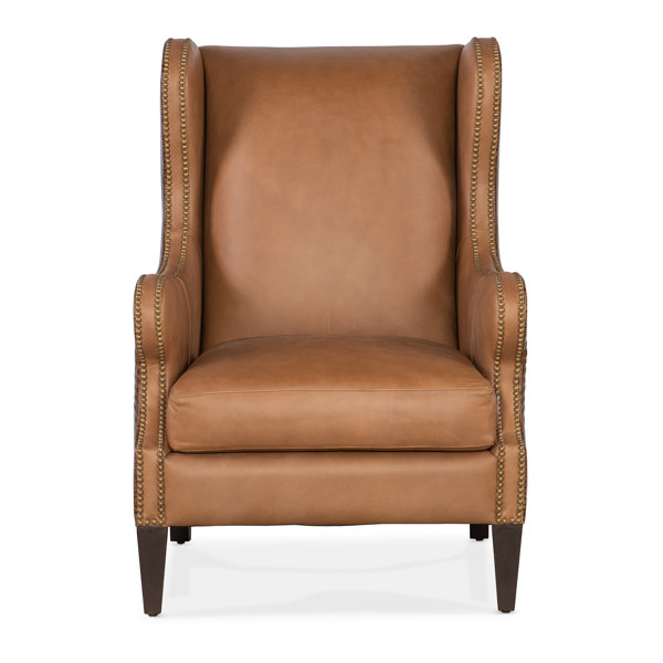 Hooker Furniture Heaven 30" Wide Genuine Top Grain Leather Wingback